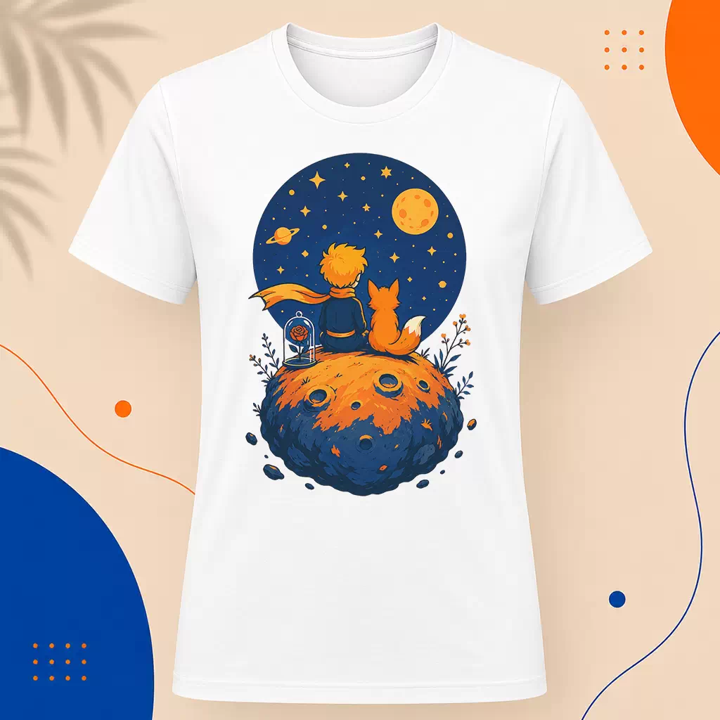 Pánské tričko - Na malé planetce – On His Little Planet
